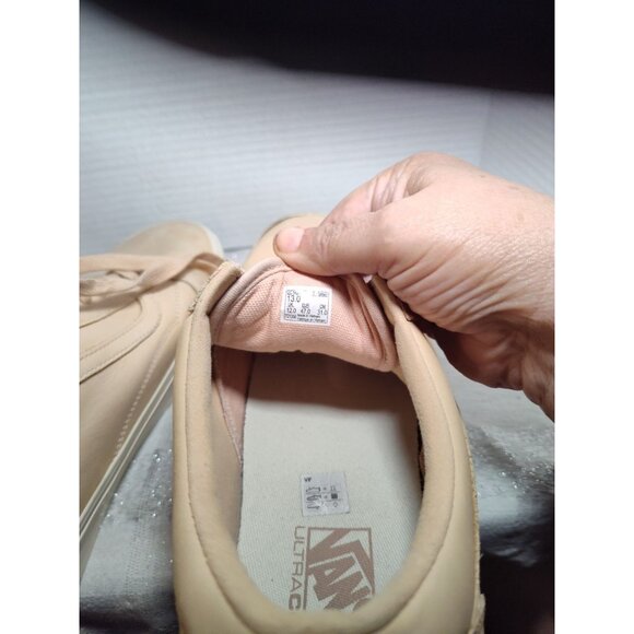 VANS Men's‎ Old Skool DX Ultra Kush Veggie Tan Leather US Size 13 Beige EUC - Picture 8 of 11